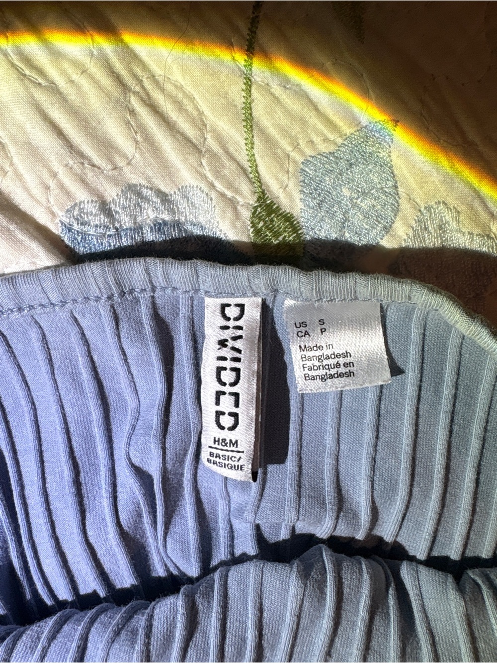 H&M Slate Blue Ribbed V-Neck Cami - Picture 3 of 3